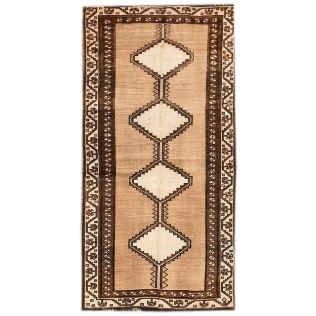 Brown Vintage Persian Shiraz Rug, 3'4" X 6'5" For Sale - Image 8 of 8