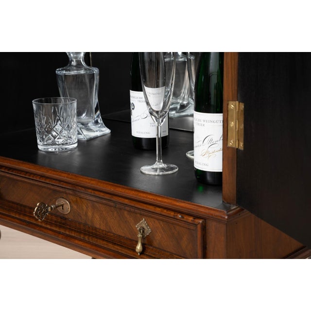 Neo-Baroque German Walnut Cocktail Cabinet, 1900s For Sale - Image 14 of 16