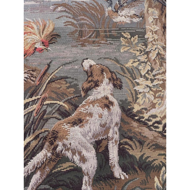 Vintage French Aubusson Style Jacquard Tapestry, 1970s For Sale - Image 6 of 18