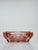 Glass Vintage French Peach-Pink Diamond-Cut Glass Ashtray, 1950s For Sale - Image 7 of 18