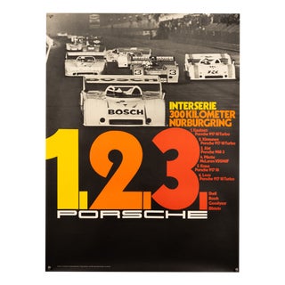 Interseries Nürburgring Porsche Poster by Atelier Strenger, 1973 For Sale