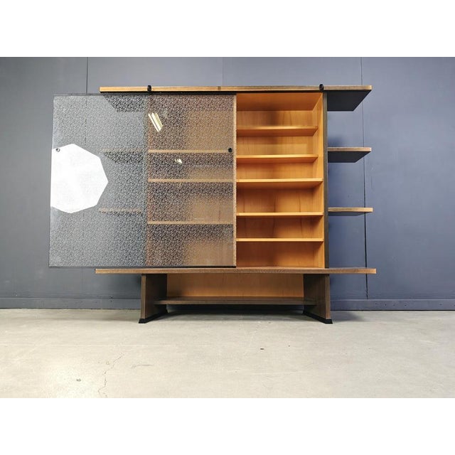 Angle Cabinet attributed to Francesco Binfare for Cassina, 1980s For Sale - Image 3 of 11