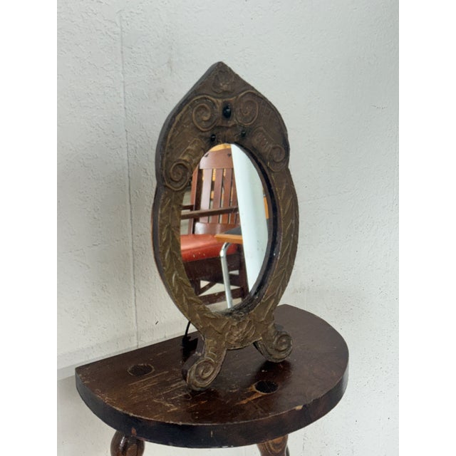 Tiny mirror, enormous personality. Sourced in Provence, this antique tabletop mirror is one of those wonderfully imperfect...