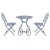 Metal Adriel 3 Piece Bistro Set - Mossy Blue For Sale - Image 7 of 8