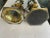 Metal Pair of Hollywood Regency Asian Figural Table Lamps — Chinoiserie Bronze For Sale - Image 7 of 10