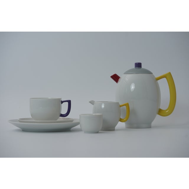 Postmodern Vintage Coffee Service for Six People by Lutz Rabold for Arzberg, 1983, Set of 26 For Sale - Image 3 of 7