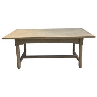 Painted Dining Table with Two End Drawers, 1915 For Sale