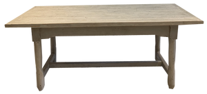 Painted Dining Table with Two End Drawers, 1915