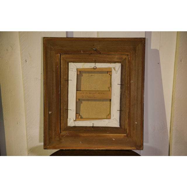 Textile Obeniale, Crystal with a Bouquet of Cherries, 1950s, Oil Painting on Canvas, Framed For Sale - Image 7 of 8