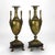 Metal Pair of Antique Classical Bronze & Slate Garnitures Urns C1890 For Sale - Image 7 of 8