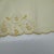 Pair Vintage Embroidered Pale Yellow Madeira Linen & Organza Fingertip Towels For Sale - Image 14 of 15