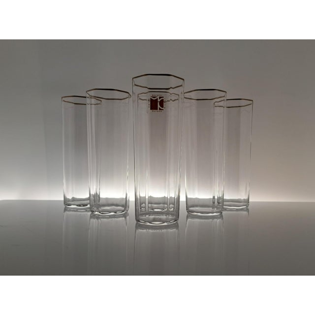 Octagonal Glasses from Carlo Moretti, 1970s, Set of 6 For Sale - Image 9 of 10