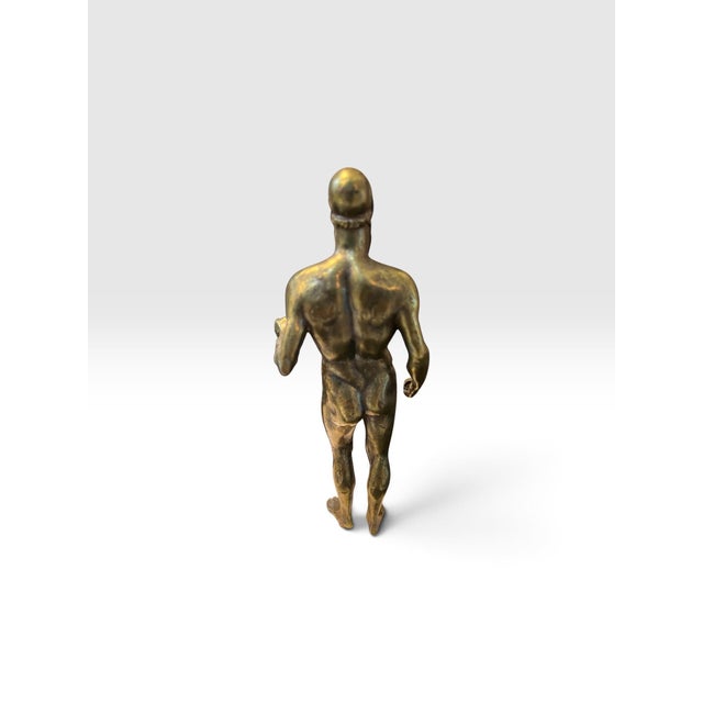 Vintage Italian Bronzi Di Riace Bronze Warrior Sculptures on Marble Base For Sale In West Palm - Image 6 of 7
