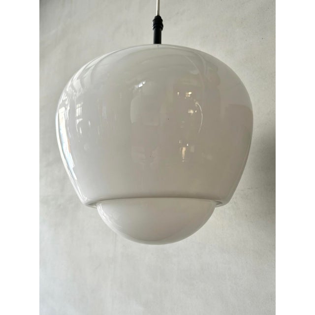 1960s Czech Opaline Pendant Light by Napako, 1960s For Sale - Image 5 of 9