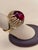 Metal 7 Carat Oval Cut Cabochon Pink Tourmaline 14 Karat Yellow Gold Ring For Sale - Image 7 of 18