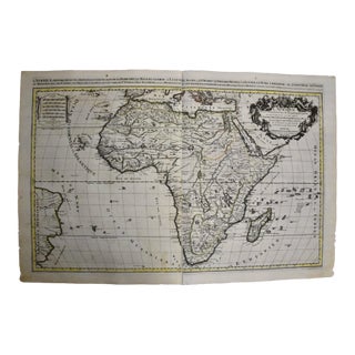 Africa: A Large 17th Century Hand-Colored Map by Sanson and Jaillot For Sale
