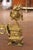 Pair of 19th Century French Louis XVI Gilt Bronze Fireplace Chenets Andirons For Sale - Image 4 of 10