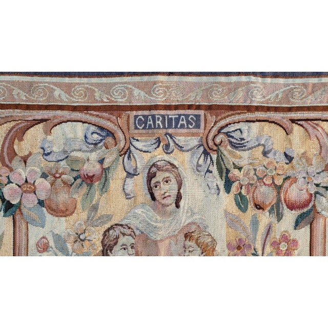 Tan 19th Century Tapestry For Sale - Image 8 of 12