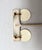 1970s Vintage 1970s Signed Napier Off White, Black & Goldtone Disc Pendant Clip Earrings-2 Pieces For Sale - Image 5 of 7
