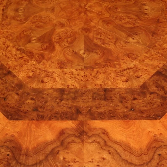 Mid-Century Modern Guy Lefevre for Maison Jansen Octagonal Dining Table For Sale - Image 3 of 4