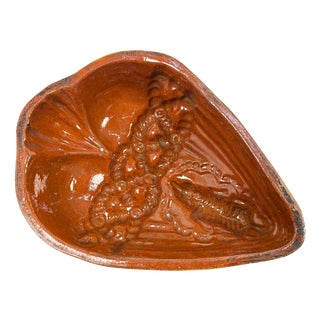 Antique French Terracotta Pâté Mold, 1890s For Sale