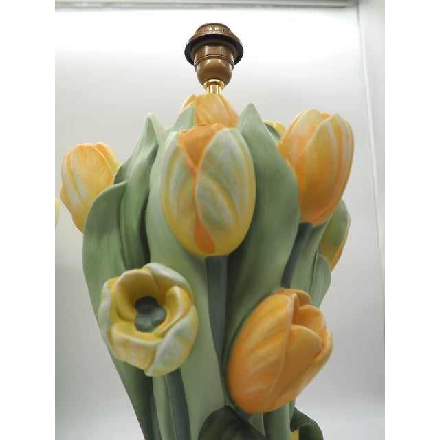 Vintage Tulip Table Lamps from Benab, Sweden, 1990s, Set of 2 For Sale - Image 4 of 13