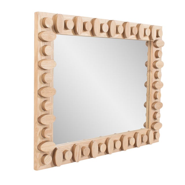Robin Baron Winfield Wooden Rectangular Vanity Mirror For Sale - Image 10 of 11