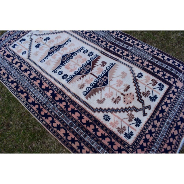 Turkish Oriental Area Rugs Wool Turkish Oushak Rug For Sale - Image 3 of 13