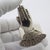 1970s Vintage Italian Handmade Genuine Silver Figural Hand Desk Memo Clip From Florence For Sale - Image 10 of 14