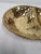Metal Gold Colored Porcelain Oval Serving Piece With Two Sections For Sale - Image 7 of 10