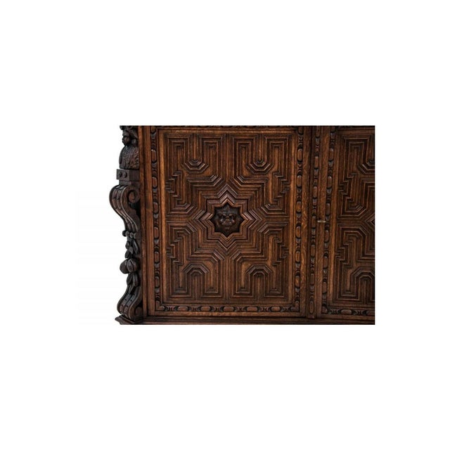 Antique French Carved Cupboard, 1880s For Sale - Image 11 of 14