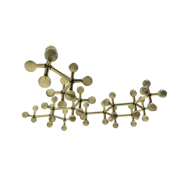 Mid-Century Modern Atomic Ceiling Lamp by Haussmann for Swisslamps International, 1960s For Sale - Image 3 of 16