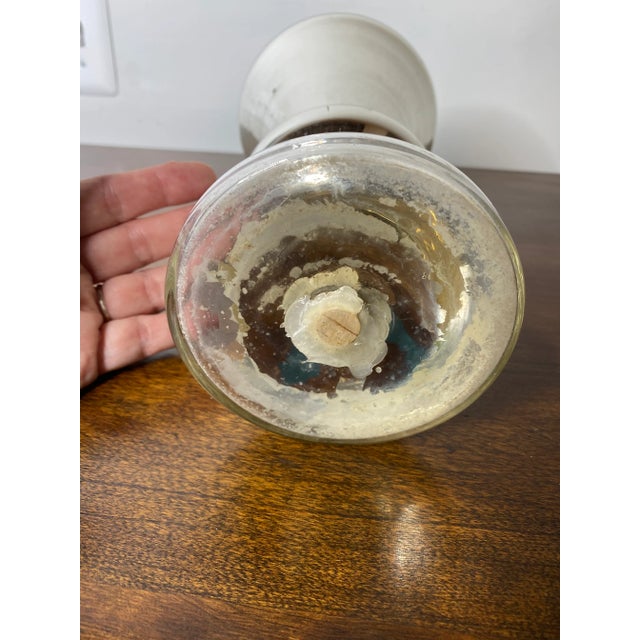 Early 20th Century Antique Mercury Glass Vase For Sale - Image 5 of 7