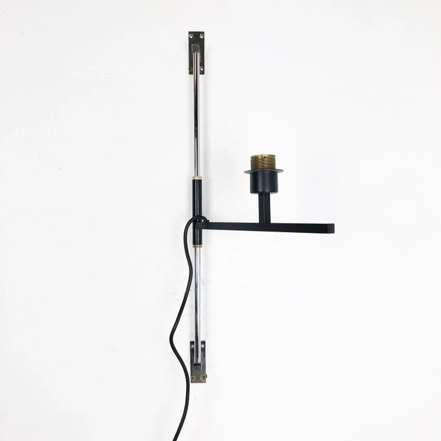 Metal Minimalist Adjustable Metal Wall Light, 1960s For Sale - Image 7 of 18