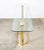 Milo Baughman Mid Century Modern Console Table Entry Sofa Metal Brass Glass Vintage Floating For Sale - Image 4 of 12