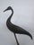 Vintage Korean Black and Gold Heron Sculpture on Oval Base, 13” For Sale - Image 11 of 11