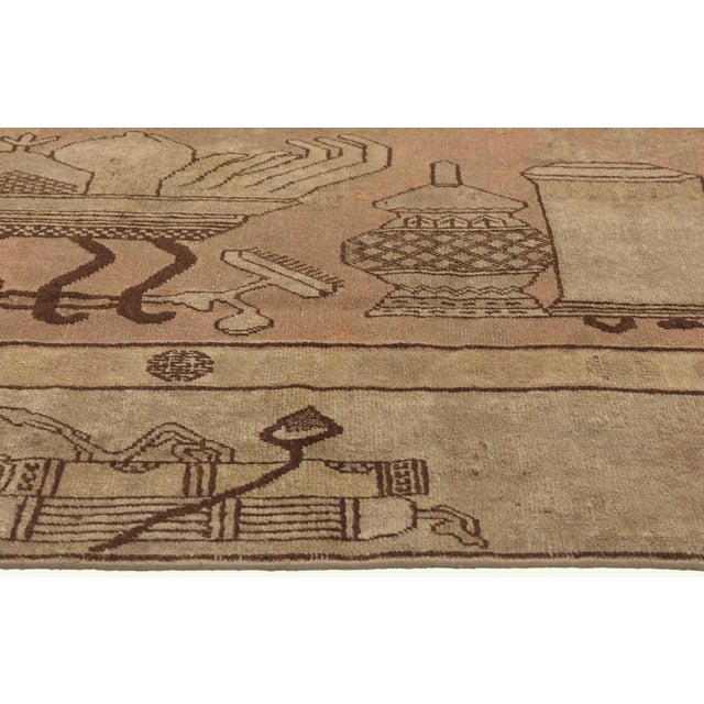 Antique Turkestan Khotan Rug, 04'08 X 06'08 For Sale - Image 4 of 10