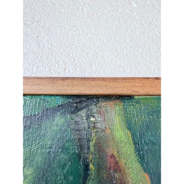 Jungle Forest Landscape, 1960s, Oil on Canvas For Sale - Image 15 of 18