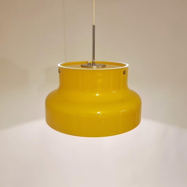 Yellow Bumling Pendant Lamp by Anders Pehrson for Ateljé Lyktan, 1970s For Sale - Image 13 of 13