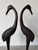 Mid-Century Modern Vintage Bronze Crane / Heron Bird Sculptures – Pair For Sale - Image 3 of 12