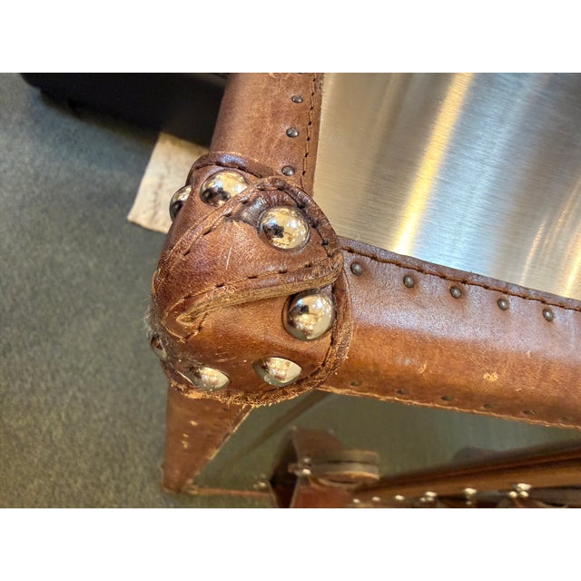 Restoration Hardware Mayfair Three Drawer Steamer Trunk For Sale - Image 9 of 12