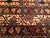 Antique Persian Malayer Area Rug, Hand-Knotted Wool, Geometric Pattern, 4x5, Red & Navy For Sale - Image 15 of 16