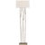 Transitional Ian K. Fowler by Visual Comfort Signature Aspen Floor Lamp in Gilded Iron with Linen Shade For Sale - Image 3 of 3