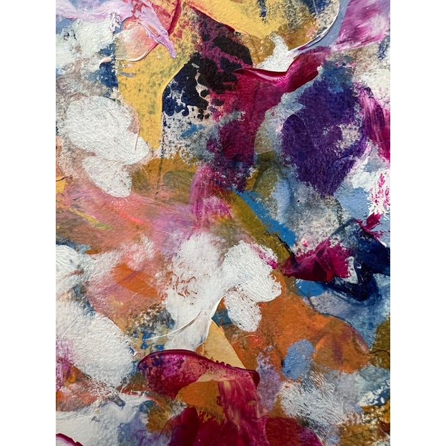 This is a new, original abstract mixed media painting created on Strathmore Heavyweight Mixed Media Paper. Using only...