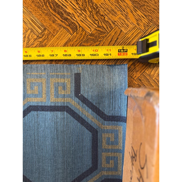 Schumacher Octavia wallpaper in Peacock.