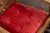 Brown Antique Wooden Rocking Chair With Red Cushion For Sale - Image 8 of 10