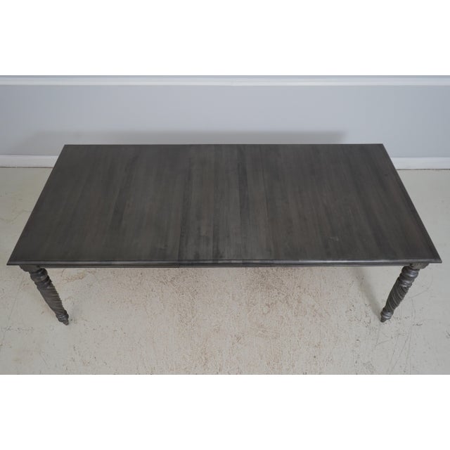 Ethan Allen British Classics Gray Finish Dining Table For Sale - Image 13 of 18