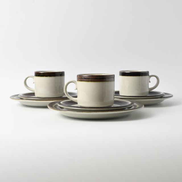 Mid-Century Modern Karelia Breakfast Trio by Anja Jaatinen-Winquist for Arabia, 1970s, Set of 3 For Sale - Image 3 of 10