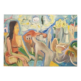 Mario Salmaso, New Horizons, Italy, 1964, Oil on Canvas For Sale