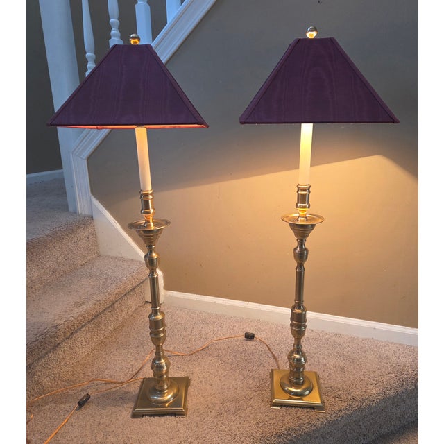 English Vintage Frederick Cooper Candlestick Lamps, a Pair For Sale - Image 3 of 13